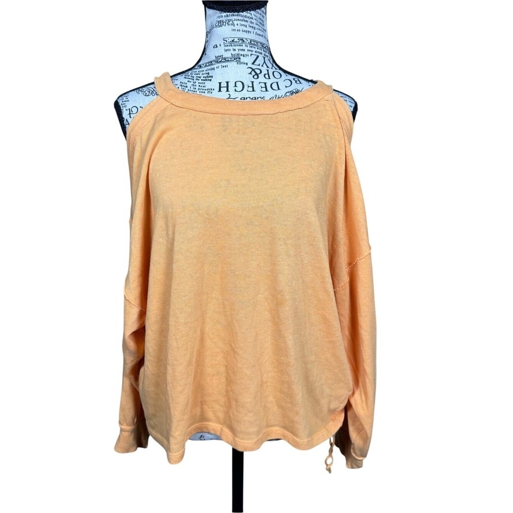 We The Free Lightweight Off-Shoulder Top in Peach